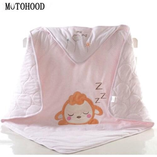 MOTOHOOD Winter Baby Boys Girls Blanket Wrap Cotton Padded Baby Swaddle Sleeping Bag For Newborns Baby Bedding Quilt Kid