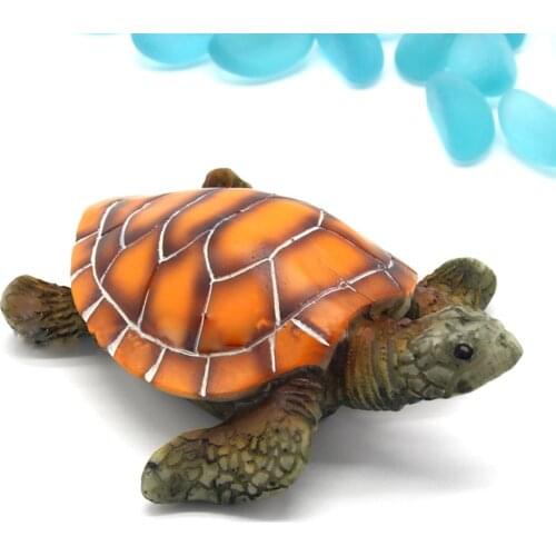 1 Pc Aquarium Fish Tank Artificial Turtle Sea Tortoise Resin Ornaments Fish Tank Decoration Underwater Landscape Craft