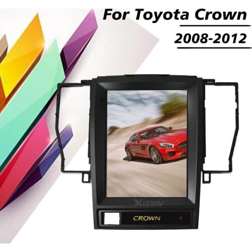Vertical Screen Autoradio Multimedia Car Radio DVD Player For Toyota Crown 2008 2009 2010 2011 2012 GPS Navigation Tape recorder