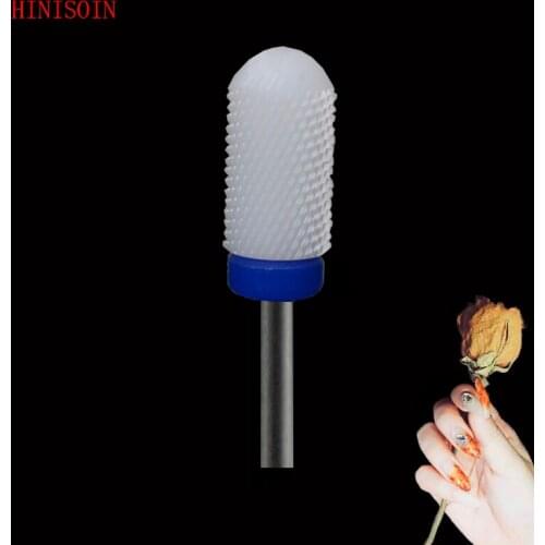 White Ceramic-10Pcs- Nail Drill Bit - Small Rounded Top Bit - (0062.066)