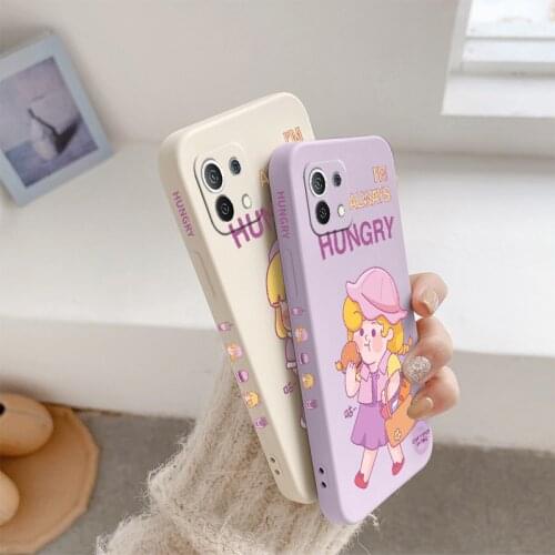 Satchel Girl Phone Case For Xiaomi Mi 11 10T 10 lite 9T Note 10 Redmi Note 10 9 9T 8 8Pro 7 7Pro 9 9A K40 K30 Cover