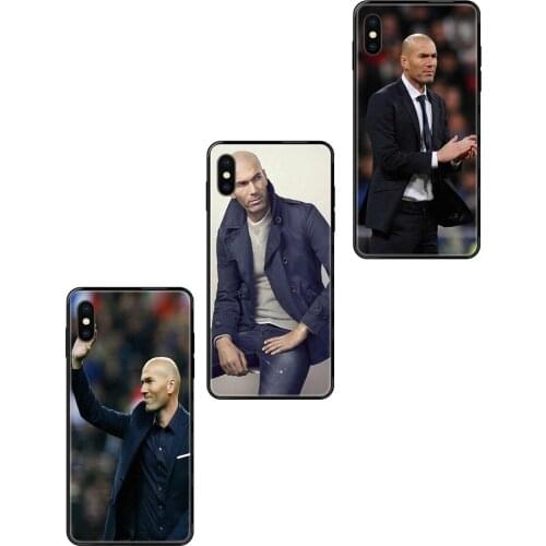 Black Soft Multi Colors Zinedine Zidane Best Looking For Samsung Galaxy S5 S6 S7 S8 S9 S10 S10e S20 edge Lite Plus Ultra