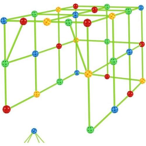 Kids Construction Fort Building Kit Forts Build Making Kits DIY Castles Tunnels Play Tent Rocket Tower Indoor & Outdoor