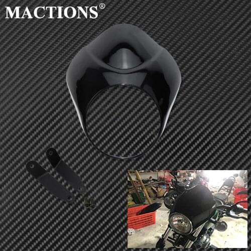 Motorcycle Headlight Fairing Mask Windshield Windscreen Cover Mount Black For XVS 950 SPEC BOLT 950 14-19 Headlamp Mask Cover