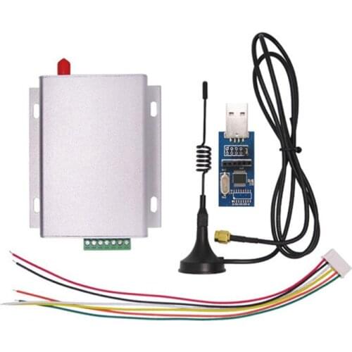 G-NiceRF 2pcs SV6500-RS485+sucker antenna 433MHz 5W 37dBm 8Km si4432 Remote Control System Use Wireless Transceiver rf Module