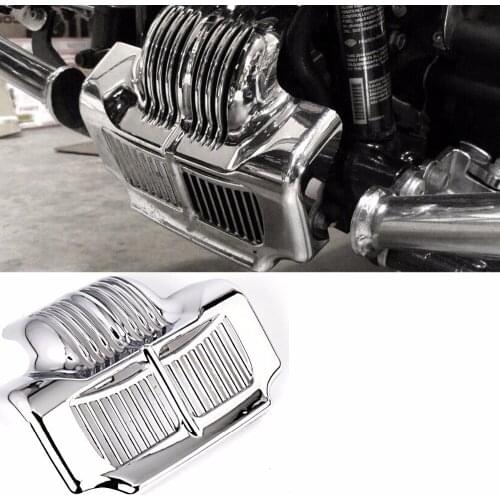 Chrome Stock Oil Cooler Cover For Harley 11 12 13 14 15 16 Touring Road King FLHR Parts