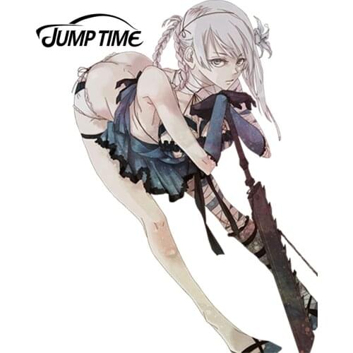 JumpTime 13cm x 9cm Nier Anime Sexy Hot Girl Kaine Beautiful Graphic Vinyl Car Window Laptop Trunk Windows Decal