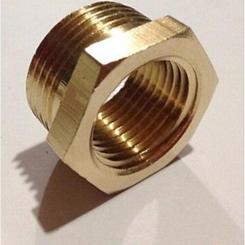 Brass Reducer 2" BSP Male Thread to 1-1/2" BSP Female Thread Reducing Bush adapter Fitting Gas Air Water Fuel