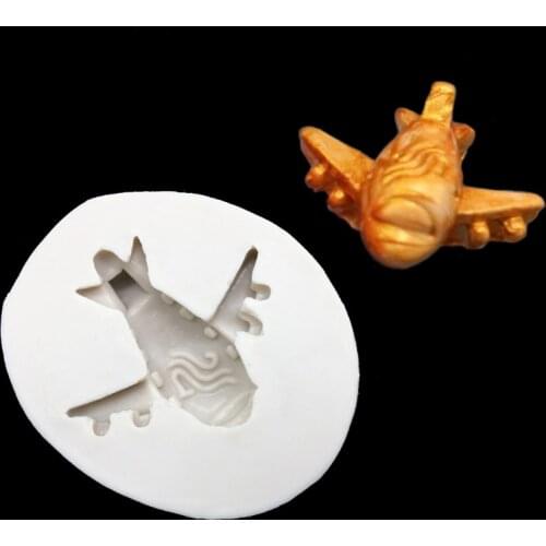 Cartoon Airliner Plane Silicone Mold Sugarcraft Chocolate Cupcake Baking Mold Fondant Cake Decorating Tools