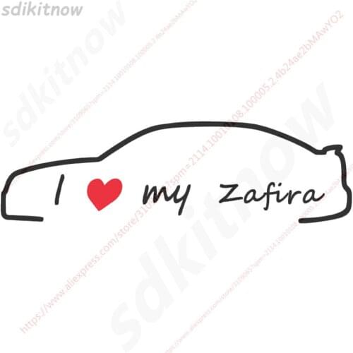 28x8cm I love my car Decal Funny Creative Waterproof Sticker Auto Styling Door Window Decoration For Opel Zafira a b tourer