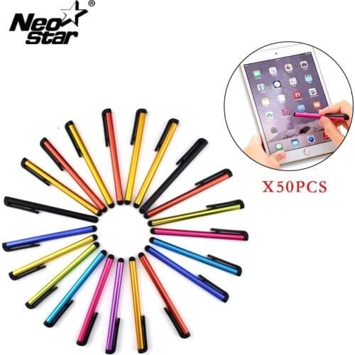 Neo Star 50pcs/lot Stylus Pen For IPad For IPhone Universal Plastic Touch Screen Pen For Tablet PC Smartphone Capacitive Pen