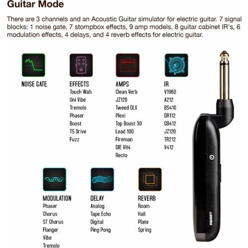 NuX Mighty Plug MP-2 Guitar Amplifier USB Rechargeable Guitar Accessory