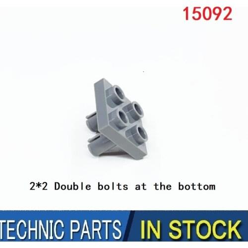 Plate 2 x 2 with 2 Pins MOC DIY building block accessories parts 15092 10pcs