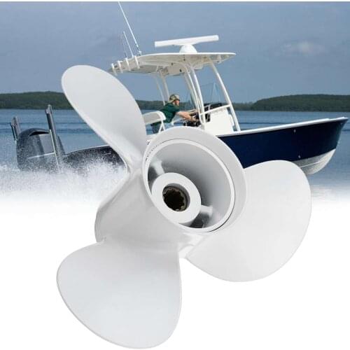 9 7/8 x 14 Marine Outboard Propeller For Yamaha 20-30HP 664-45952-00-EL Aluminum Alloy 3 Blade Outboards Accessory
