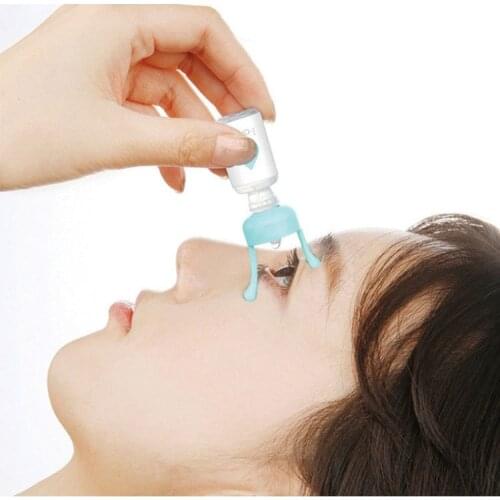 Professional Silicone Eye Drop Bottle Helper Eyedrops Holder Drop Clear Eye Redness Fatigue Relief Eyestrain