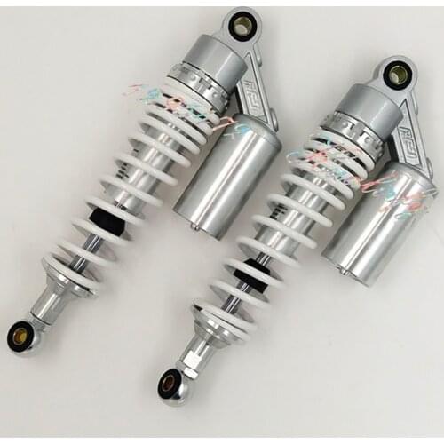325mm,335mm 8mm spring Motorcycle Shock Absorbers for Honda CB400 Yamaha ZX750 XJR400 XJR1200 XJR1300 suzuki Chrome silver&white