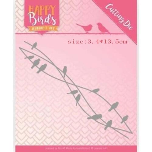 Bird flock on branch background troqueles de corte de metal scrapbooking cutting dies DIY dies scrapbooking nouveau arrivage2021