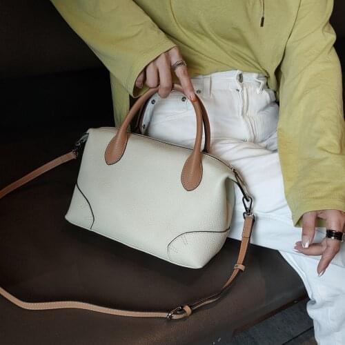 OUSSON Soft Leather Large Capacity One-Shoulder Messenger Bag Fashion Crossbody Bags Multifunctional Tote Handbag Bag For Women