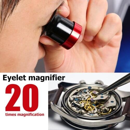 Professional 20X Glasses Type Jewelry Eye Magnifier Tool Magnifying Glass Loupe Lens Watch Repair Accessory Tool for Watchmakers