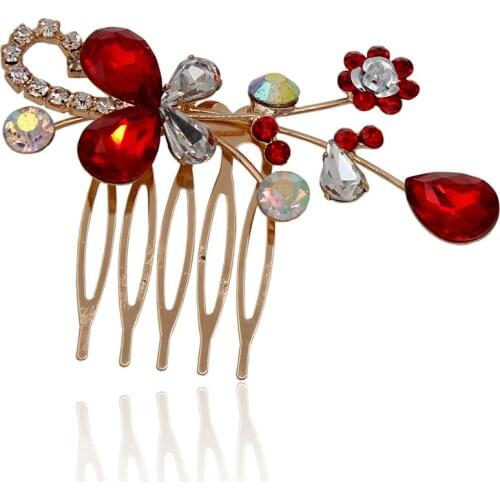 Gorgeous hair comb floral headband women jewelry hairband chain hair ornaments bridal tiara wedding accessories