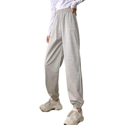 Letter Print Baggy Joggers Sweatpants Women High Waist Loose Street Hip Hop Casual Sports Pants Harem Trouser Sportswear