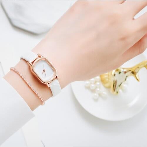 XR4511 Women Watches Fashion Casual Leather Strap Crystal Dial Simple Ladies Quartz Wrist Watch Bracelet Set dames horloges 30