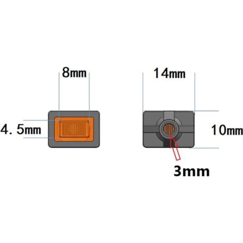 High Simulation RC Trailer Side Skirt Light LED Side Marker Lamp for Tamiya 1/14 Scania R470 R620 RC Trailer Car