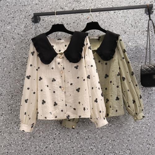 2021 Spring Autumn Women Shirts White Plain Loose Oversized Blouses Female Tops Loose BF Korean Style Blusas Psocket Tops Cloths