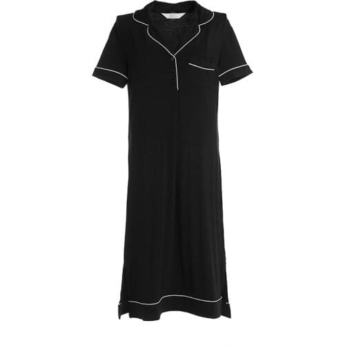 Ladies Dresses Modal Nightdress Dressing Gown Short sleeve