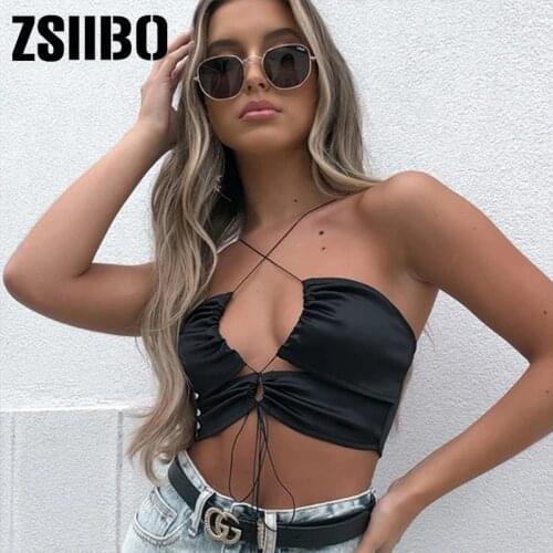 Bandagem feminino cabresto clube Sexy superior rua peito oco top clothes mall corset brandy vintage y2k топик женский tops tee