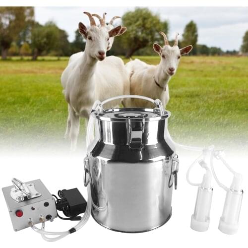 14L Sheep Portable Electric Milker Milking Machine Automatic Portable Livestock Milking Equipment Adjustable Vacuum Pump Tools