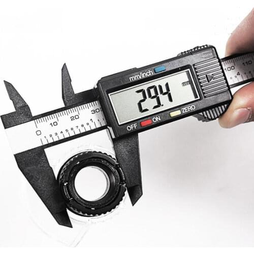Electronic Digital Caliper 150mm LCD Digital Electronic Carbon Fiber Vernier Caliper Measurement Micrometer Measurement Tool
