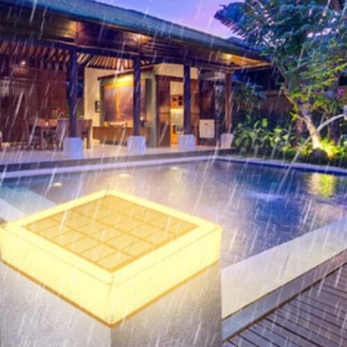 2021 Solar Light Fence Light LED Post Cap Lights IP65 Outdoor Solar Lamp Garden Landscape Courtyard Fence Decor Outdoor Lighting