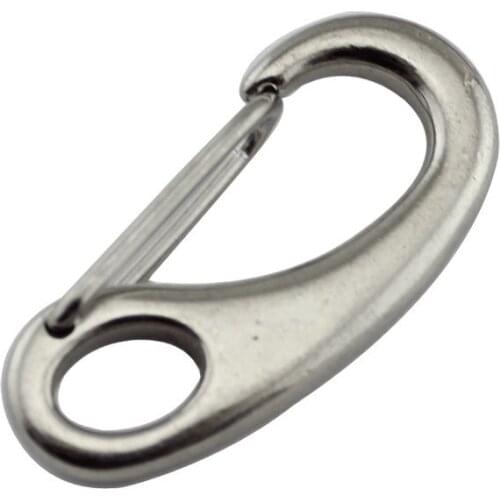 304 Stainless Steel Egg Shape Spring Snap Hook Quick Link Carabiner