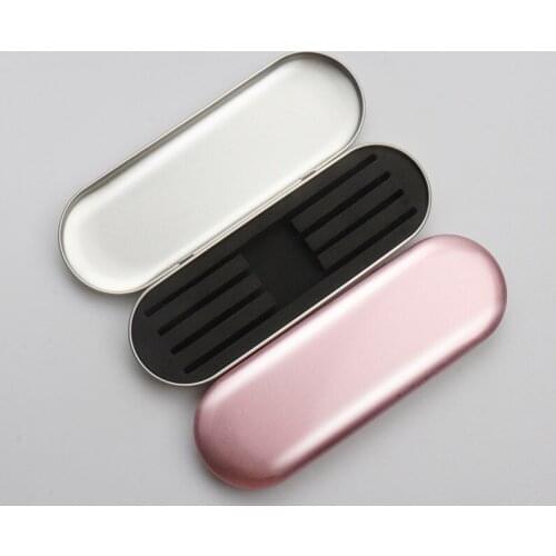 4 Slots Eyelashes Tweezers Box Exquisite Tinplate Storage Protection Box Eyelash Extension Tools Lash Extension Beauty Makeup