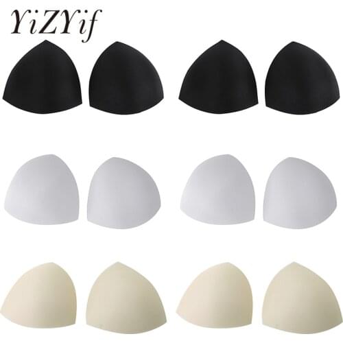 6 Pairs/Set Women Triangle Cups Bra Inserts Pads for Bra Bikini Tops Swimsuit Sports Bra Removable Smart Cups Bra Inserts Pads