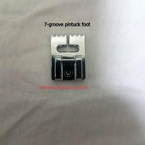7/9-Groove pintuck presser foot feet for Singer juki baby lock babylock brother elna janome new home pfaff viking singer