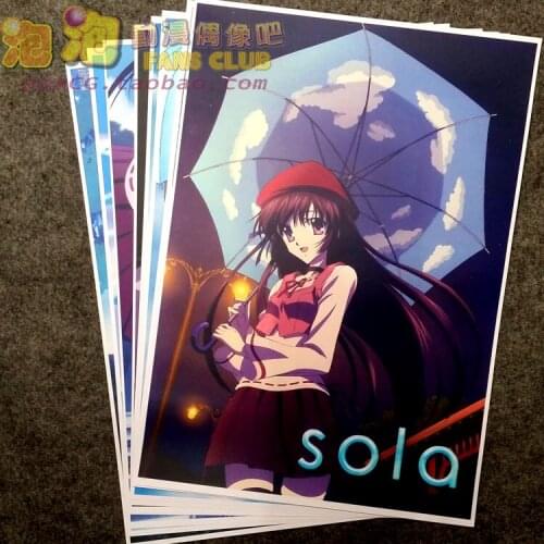 8Pcs Anime Sola Picture Posters Figures Poster 42x29cm Toys for Wall Home Decoration Kids Adult Gift