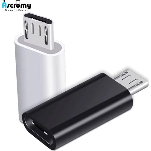 Ascromy USB C to Micro USB Adapter For Xiaomi Redmi Note 5 6 Pro Huawei honor 8x 9 lite Samsung Galaxy S7 S6 edge Microusb Cable