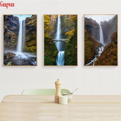 Diamond Painting full square round diamond Embroidery sale Grand Waterfall nature landscape 5d diy diamond display,stickers,deco