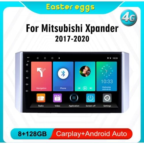 Eastereggs 9 inch Android Car Navigation GPS Multimedia Player for Mitsubishi Xpander 2017 2018 2019 2020 Head Unit with Frame