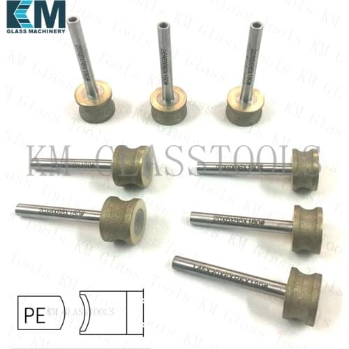 Free shipping! Diamond Grinding Head PE edge, thickness 3,4,5,6,8,10,12,15,19mm, For glass