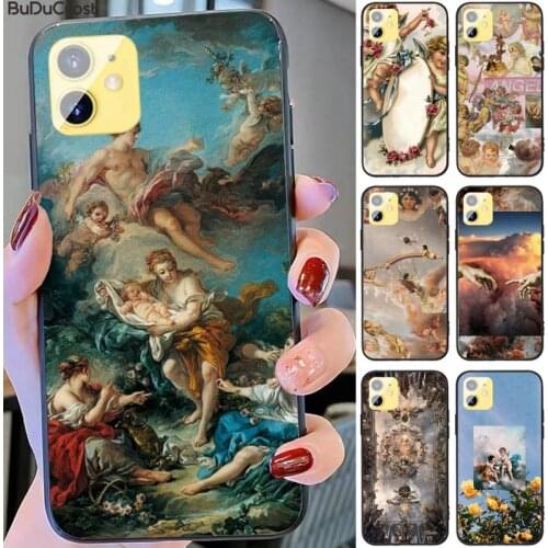 Diseny Renaissance angels art Phone Case For iphone 11 12 Mini Pro Max X XS MAX 6 6s 7 8 Plus 5 5S 5SE XR SE2020