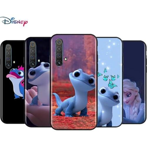 Black Soft Bruni Frozen 2 For Realme 7i Global C2 C3 C11 C12 C15 C17 X2 X3 Superzoom X50 XT Q2 Q2i Pro 5G Phone Case