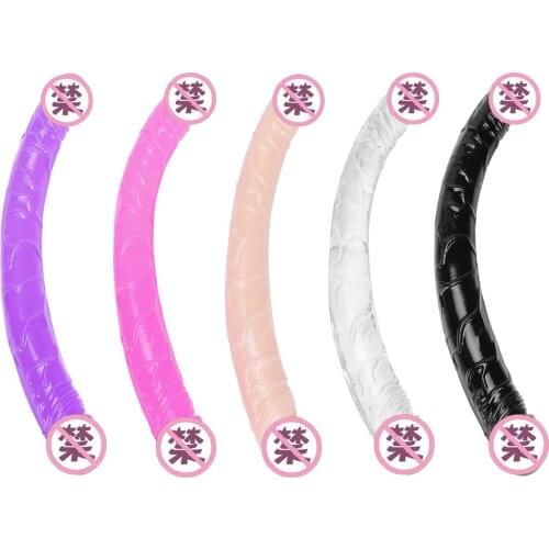 Sex U Shape Double Big Realistic Dildo Vagina Anal Women Gay Lesbian Double Ended Dong Penis Artificial Penis Sex Toys