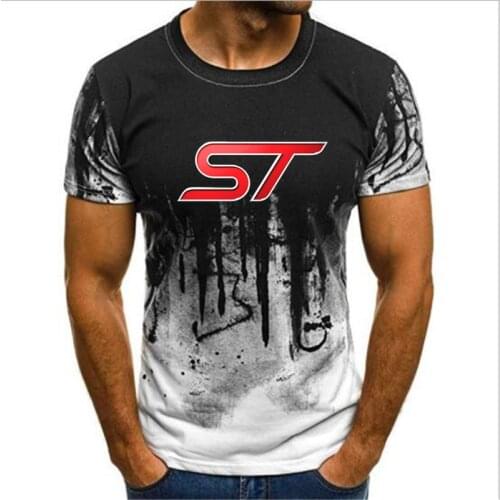 Gradient ford St t shirt Focus Car Enthusiast Mens t shirt unisex Clothes Sports t shirt Camouflage T-shirt S-4XL
