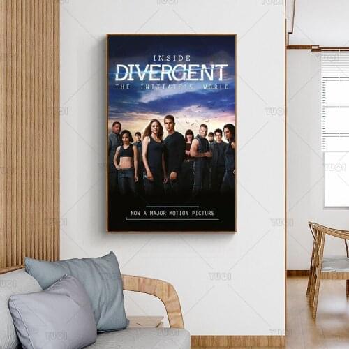 Divergent American Action Sci-Fi Movie Picture Modern Quality Canvas Painting Posters Living Bedroom Sofa Wall Art Home Decor