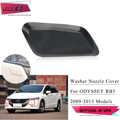 ZUK Headlight Washer Nozzle Cover For HONDA ODYSSEY 2009 2010 2011 2012 2013 2014 RB3 Headlamp Water Spray Jet Cap None Painted