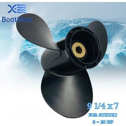 Boat Propeller 9 1/4x8 For Suzuki Outboard Motor 8 HP 9.9HP 15HP 20HP Aluminum 10 Tooth Spline Engine Part 58100-90L40-019