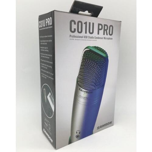 Hot sales 1Pc 2Pcs 4Pcs Original Samson C01U Pro USB Professional Studio Condenser Microphone Real-time Monitoring Mic